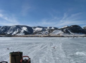 Ice fishing day